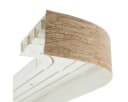 Bestlivings Gardinenschiene Blende Braun Kunststoff Klemmfix Bild 3