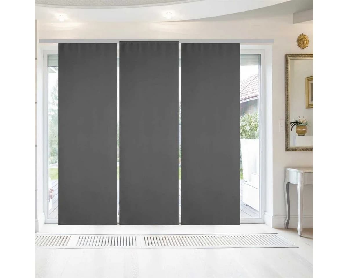 Arsvita Vorhang Set Grau Blickdicht Microfaser - Bild 2