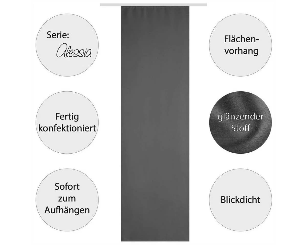 Arsvita Vorhang Set Grau Blickdicht Microfaser - Bild 5