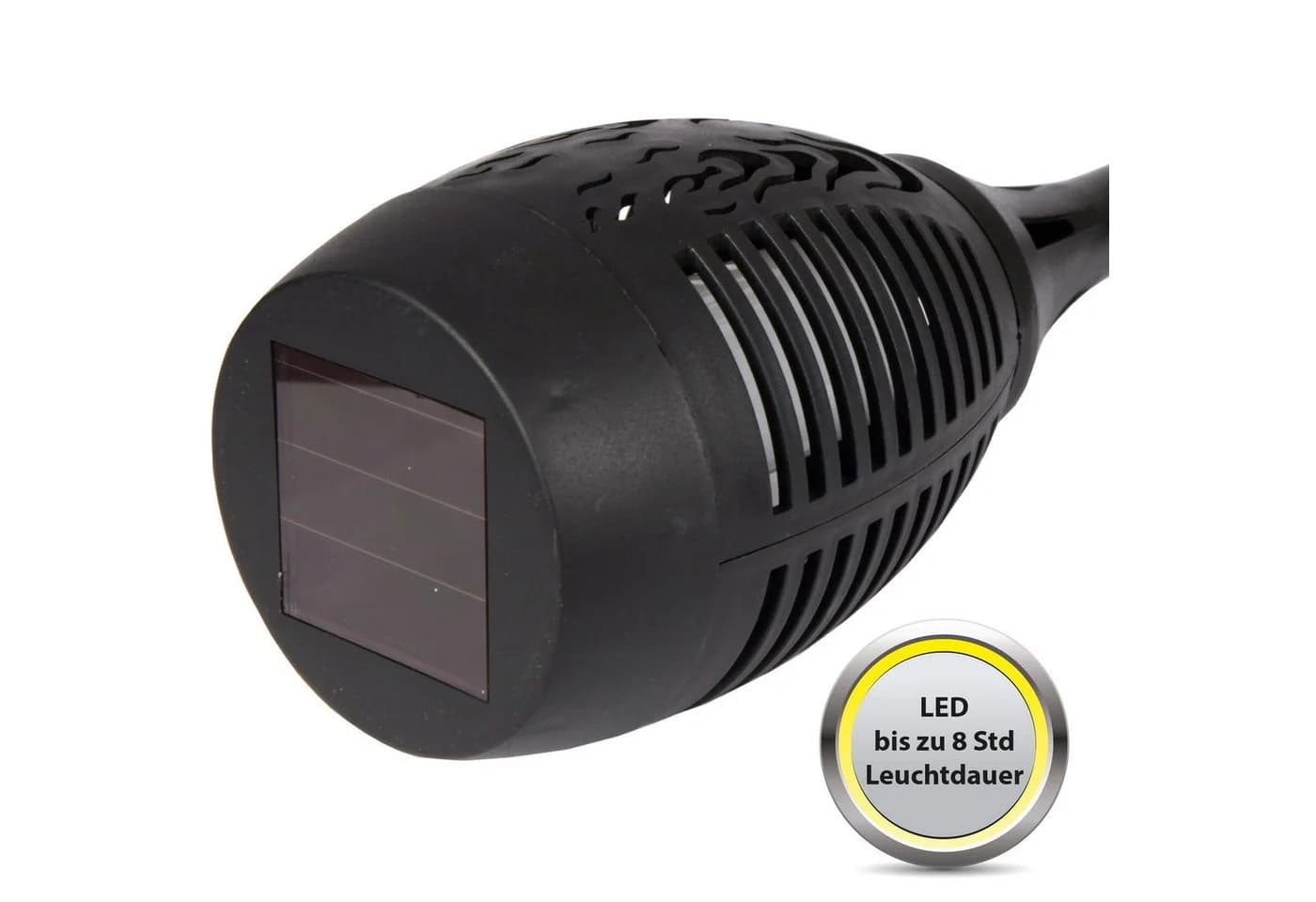 Bestlivings LED Solarleuchte Gartenfackel Schwarz Flammeneffekt - Bild 1