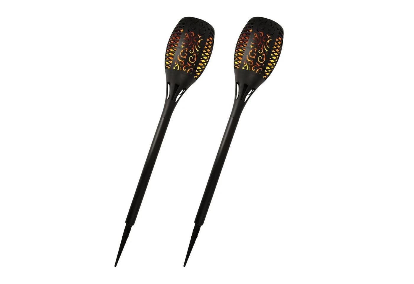 Bestlivings LED Solarleuchte Gartenfackel Schwarz Flammeneffekt - Bild 2