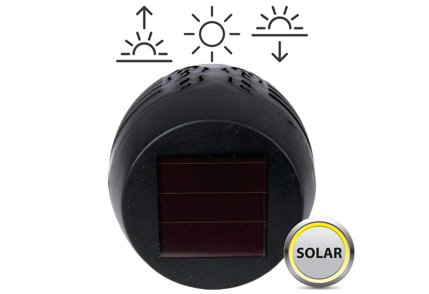 Bestlivings LED Solarleuchte Gartenfackel Schwarz Flammeneffekt - Bild 3
