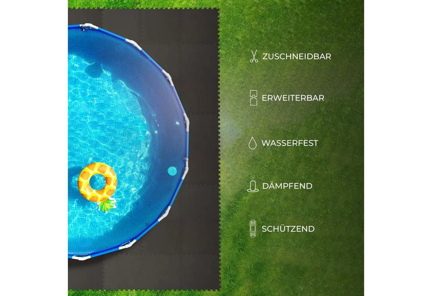 Bestlivings Bodenschutzmatte EVA Anthrazit mit Puzzlesystem - Bild 4