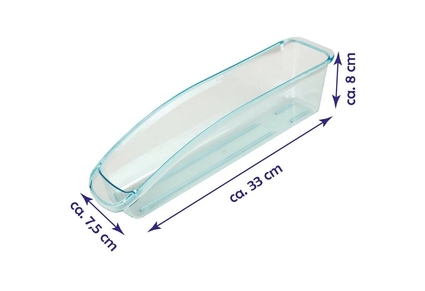 Bestlivings Aufbewahrungskorb mit Griff für den Kühlschrank (2 St) Transparent - Bild 3