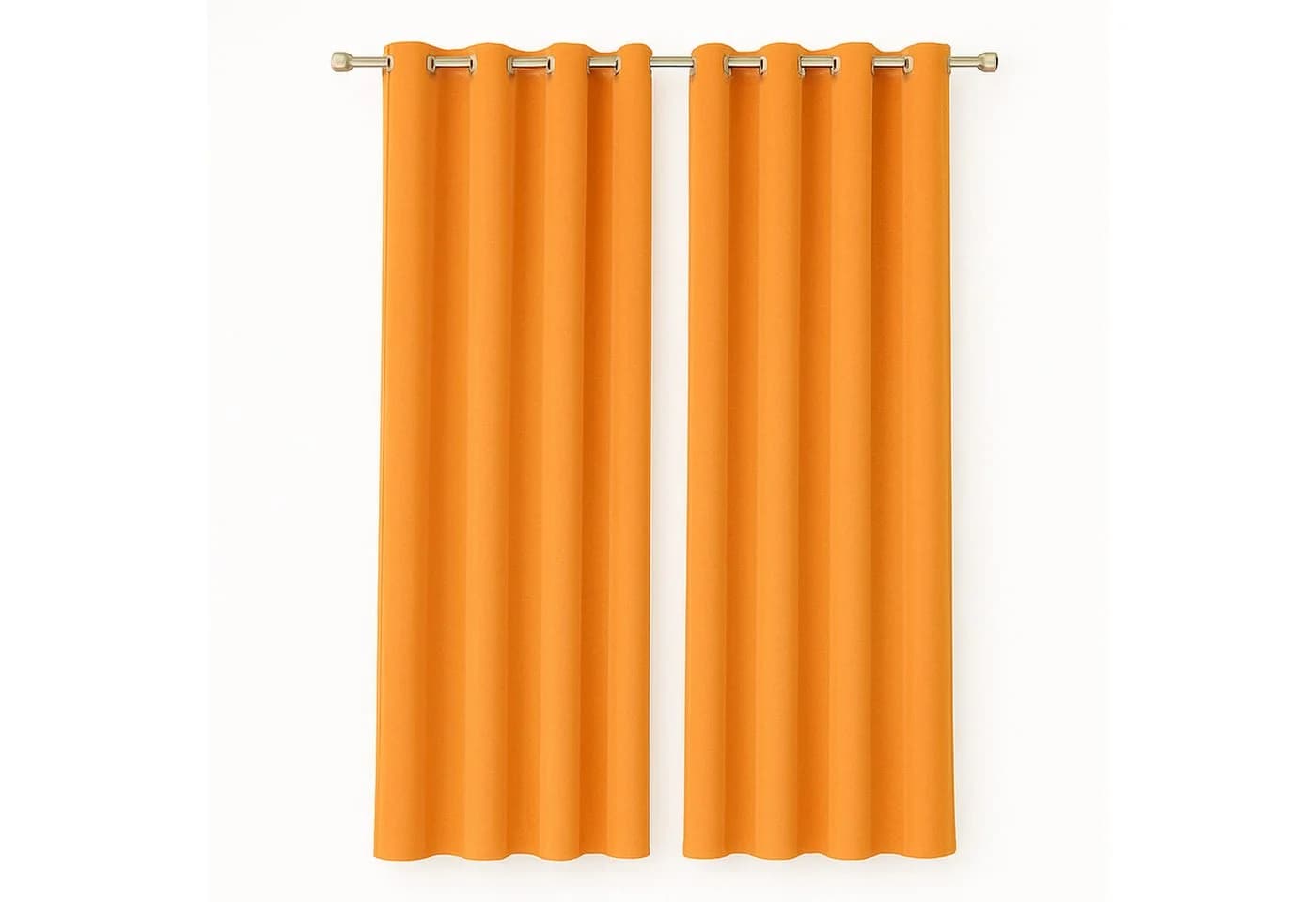 Bestlivings Gardine "Ellen" mit Ösen (2 St) blickdicht Polyester orange - Bild 2