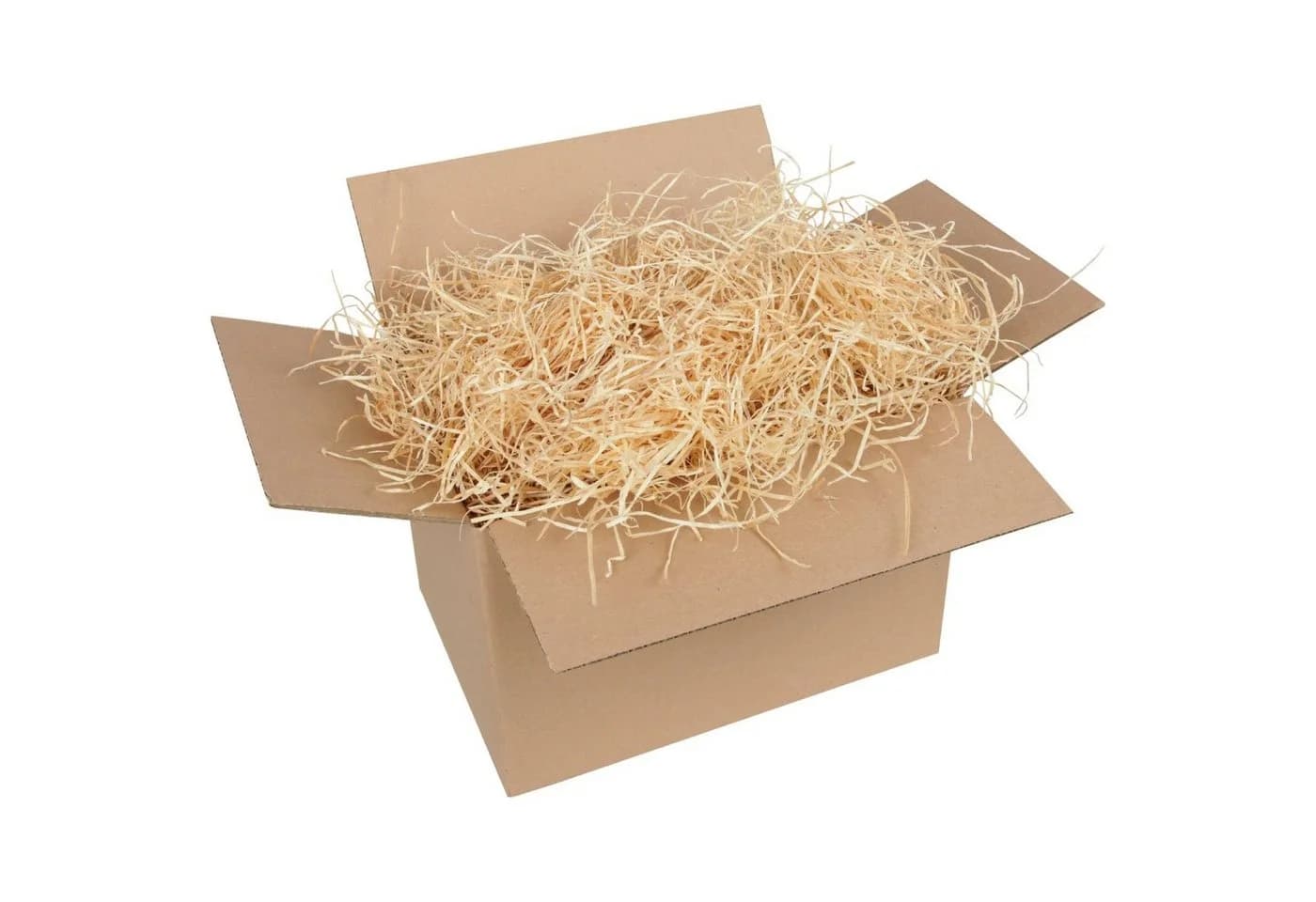 Bestlivings Bastelnaturmaterial Holzwolle 500g Füllmaterial für Geschenkkorb Kunststroh - Bild 3