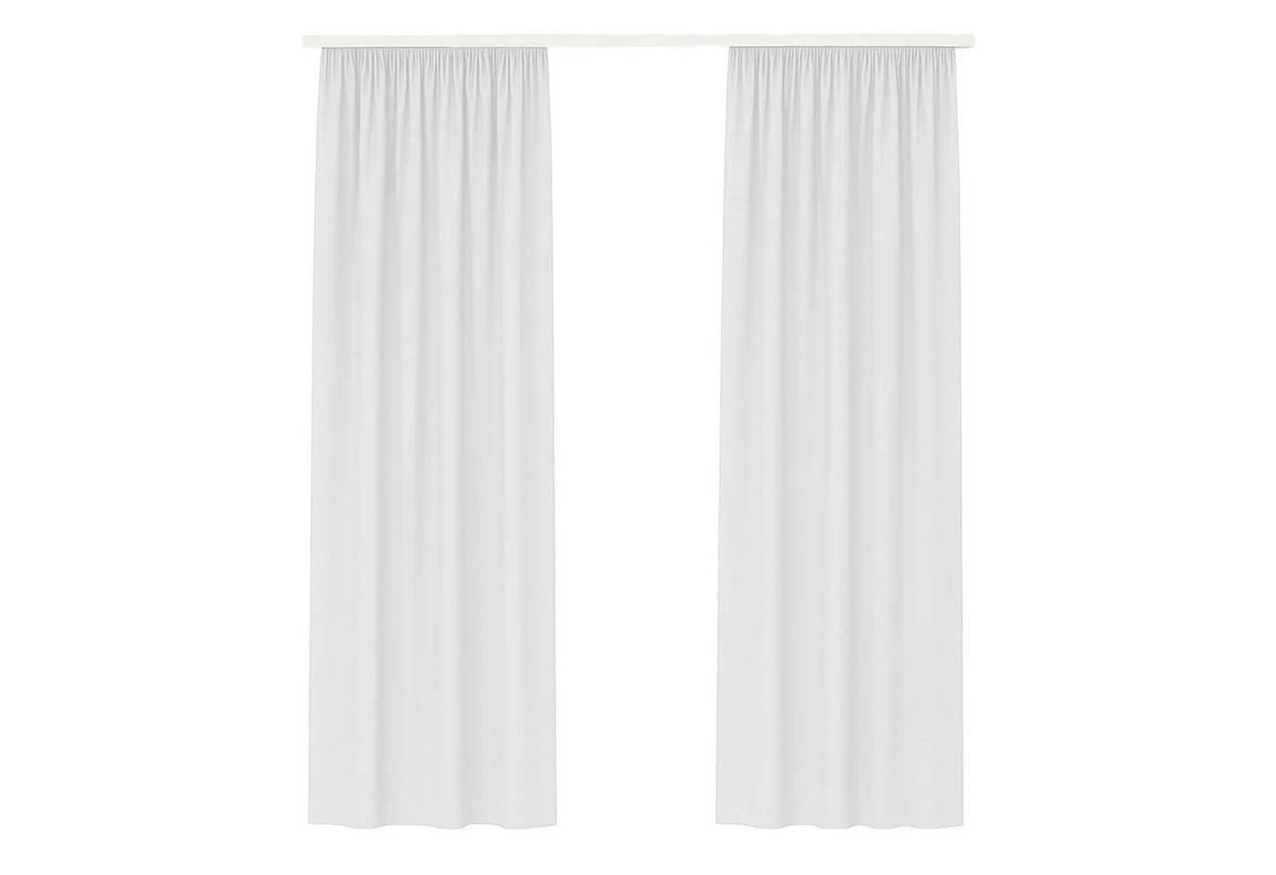 Bestlivings Gardine Ellen 2er Set Weiß Blickdicht Universalband - Bild 2