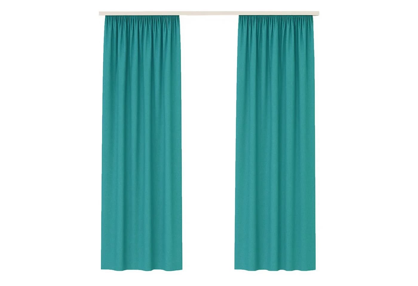 Bestlivings Gardine Ellen 2er Pack blickdicht Turquoise Satin-Optik - Bild 2