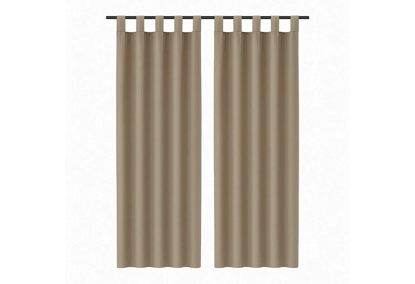 Bestlivings Gardine Ellen mit Schlaufen 2er-Set Blickdicht Polyester Einfarbig Modern - Bild 2