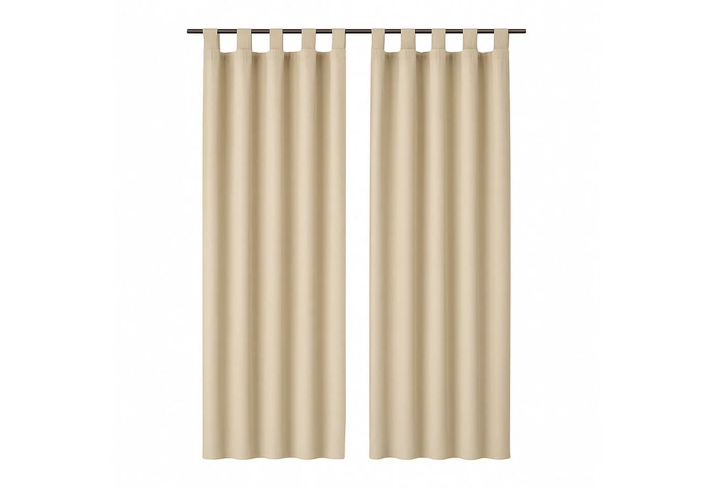 Bestlivings Gardine "Ellen" mit Schlaufen (2 St), blickdicht, Polyester, einfarbig, modern, waschbar bei 30°C - Bild 2