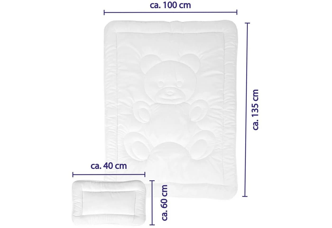 Bestgoodies Kinderbettdecken-Set 100x135cm mit Kopfkissen 40x60cm - Bild 3