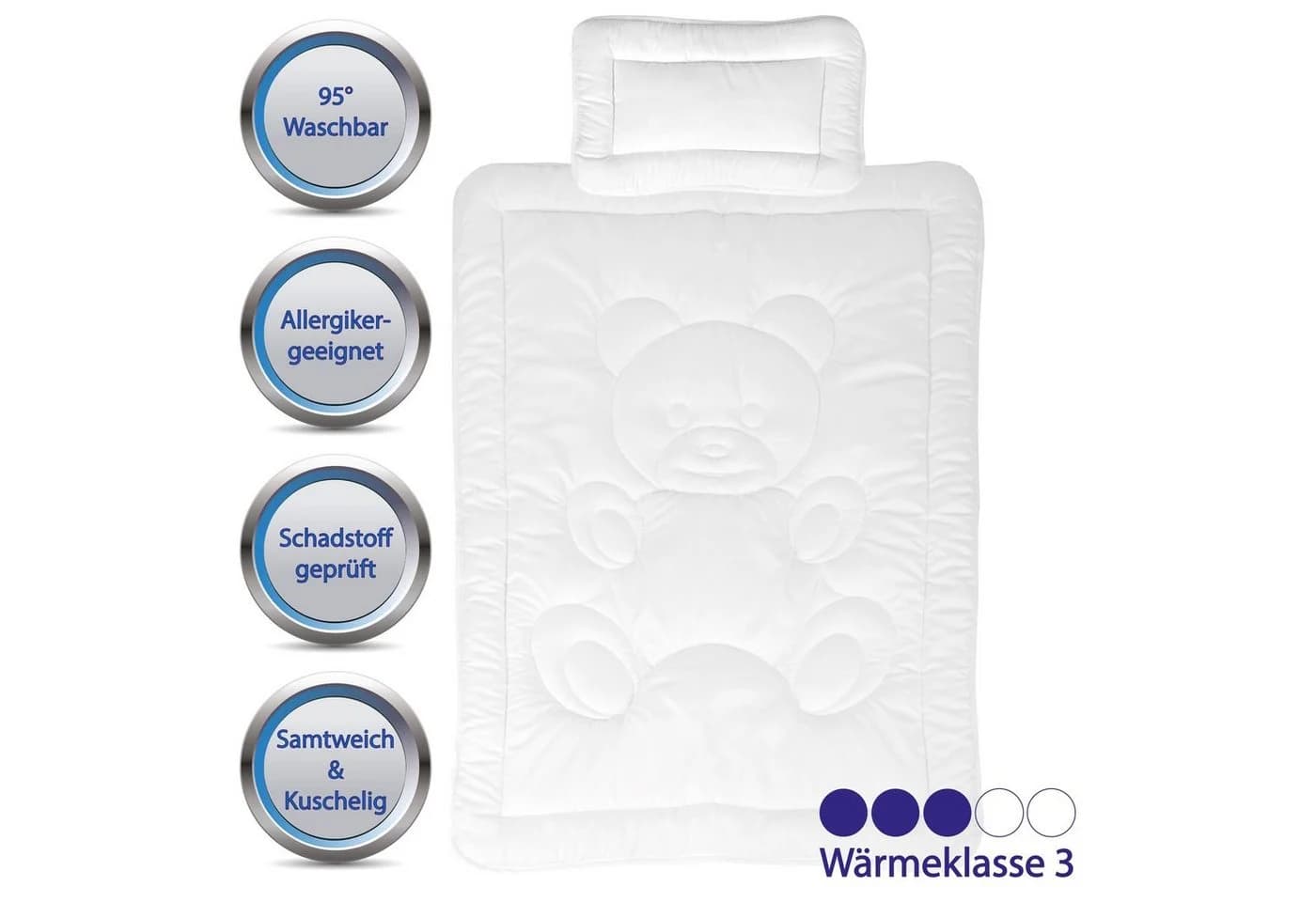 Bestgoodies Kinderbettdecken-Set 100x135cm mit Kopfkissen 40x60cm - Bild 4