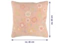 Bestlivings Kissenbezug Chiffa Rosa Blumen 45x45 cm Baumwolle Bild 3