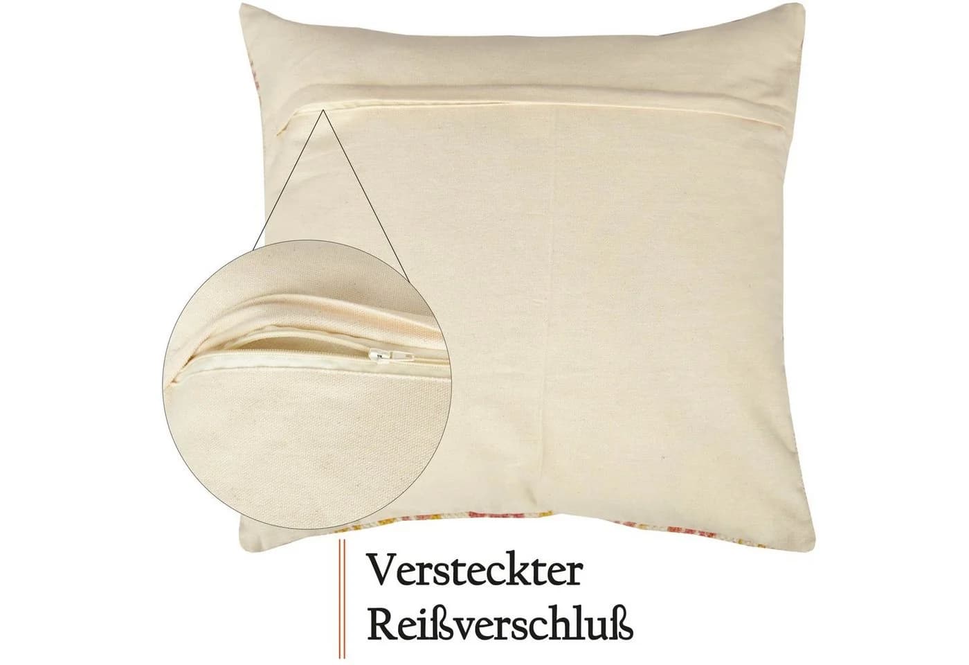 Bestlivings Kissenbezug Chiffa Rosa Blumen 45x45 cm Baumwolle - Bild 5