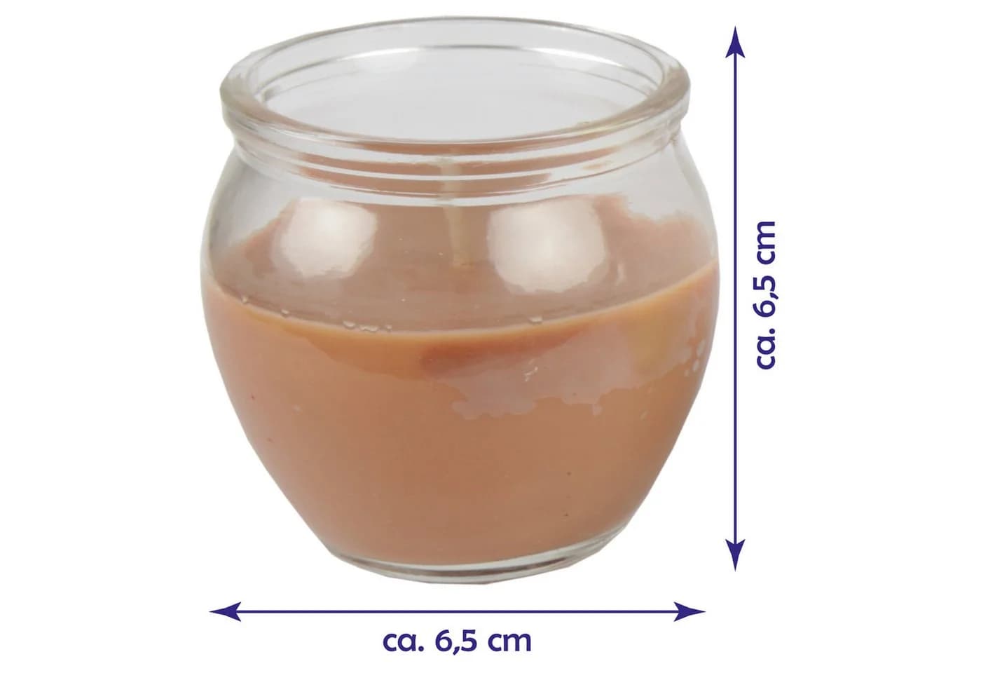 HS Candle Duftkerzen Mix-Set 3-tlg. Beige Glas