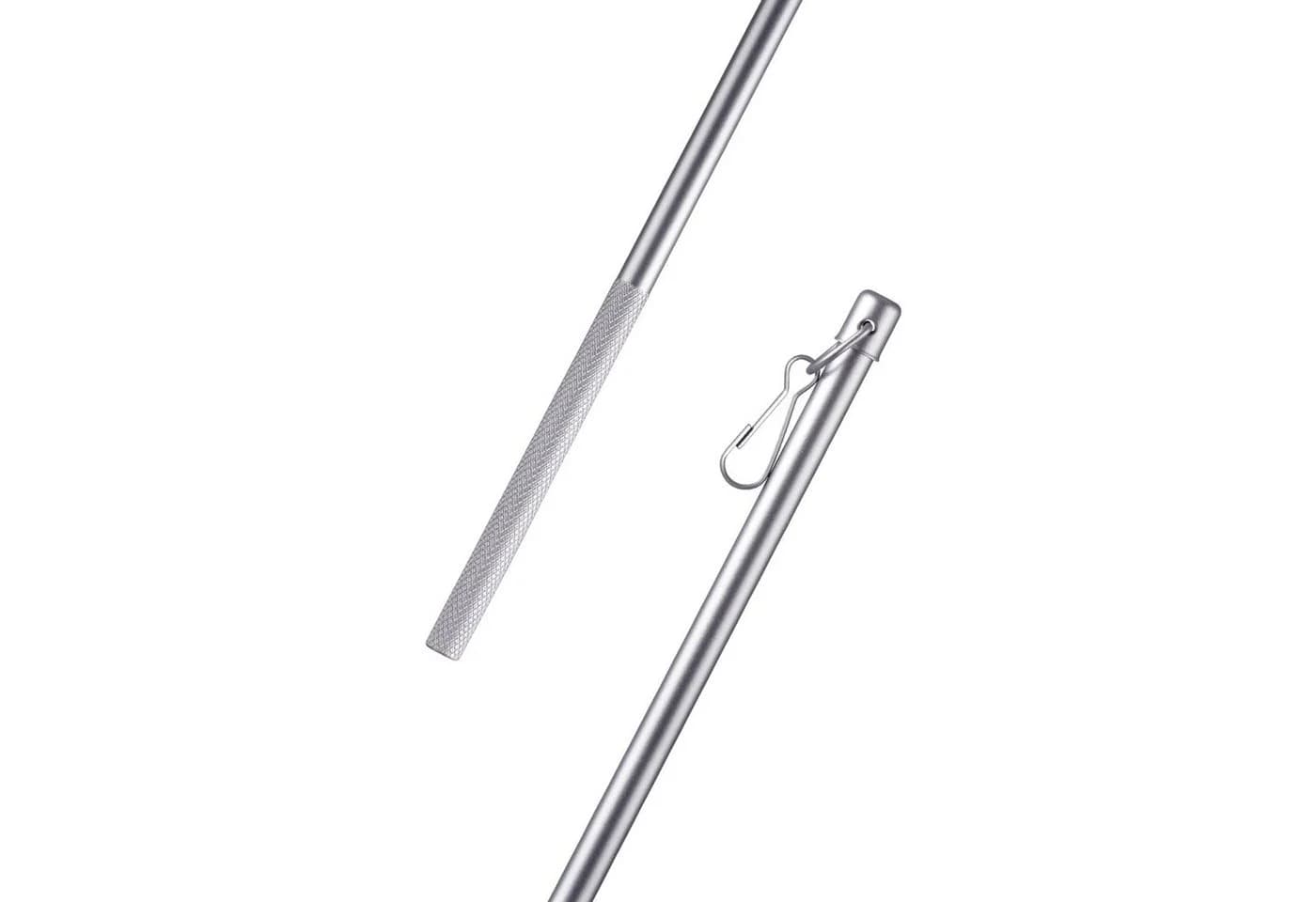 Bestlivings Gardinen Schiebestab Aluminium 100cm Silber - Bild 2