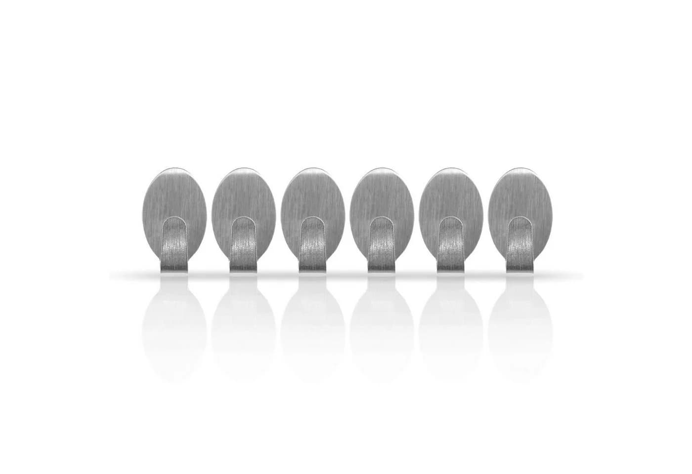 Bestlivings Wandhaken 76409 Selbstklebehaken Silber Edelstahl