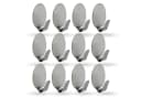 Bestlivings Wandhaken 12-tlg. Silber Edelstahl Selbstklebend Bild 2