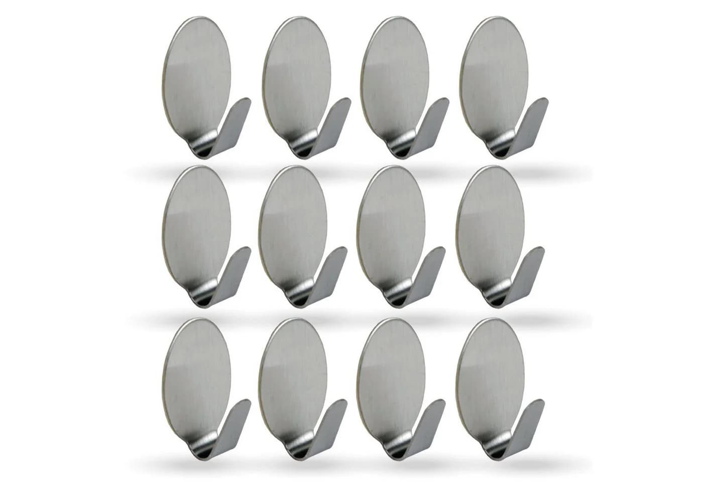 Bestlivings Wandhaken 12-tlg. Silber Edelstahl Selbstklebend - Bild 2