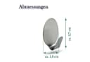 Bestlivings Wandhaken 12-tlg. Silber Edelstahl Selbstklebend Bild 4