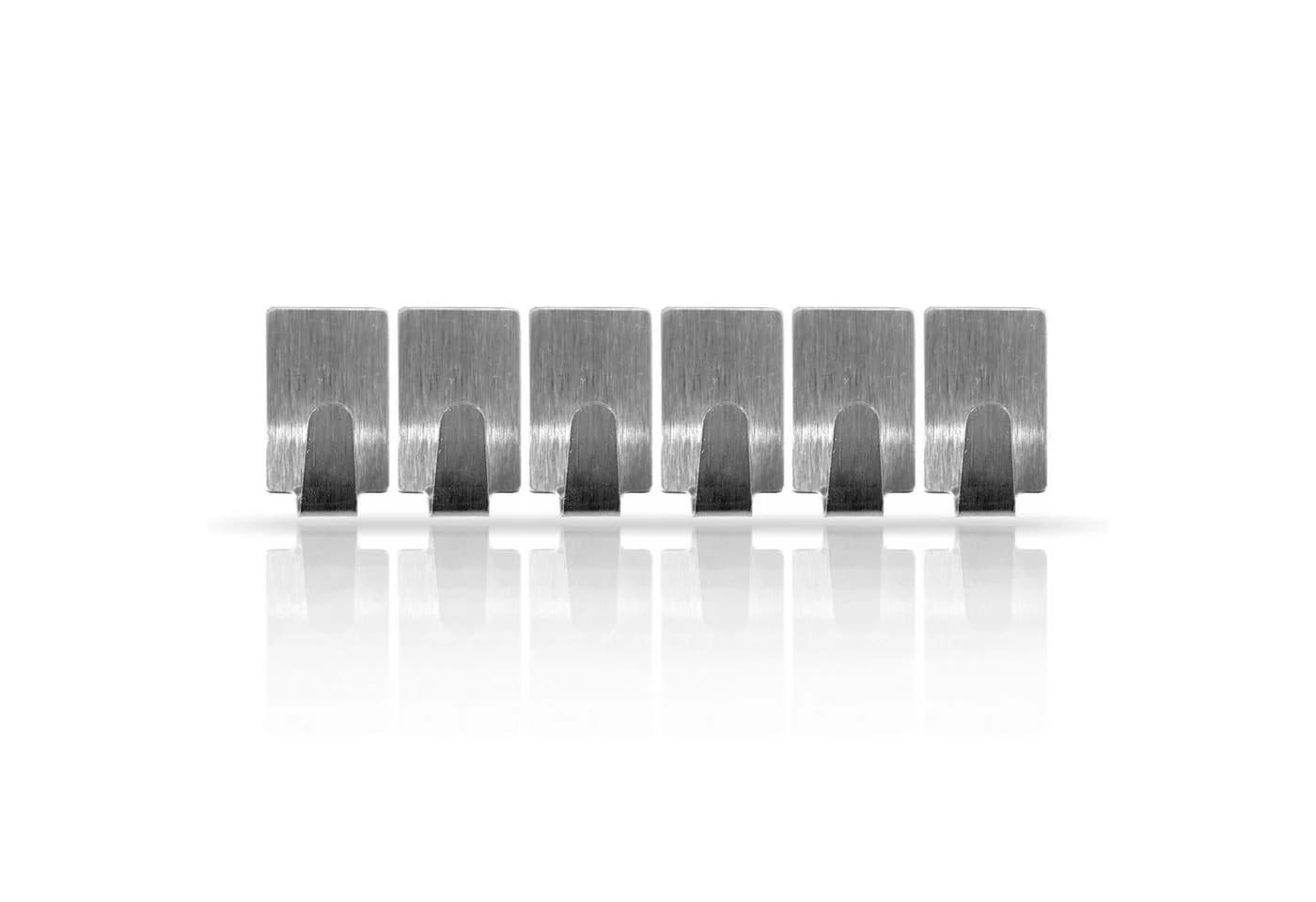 Bestlivings Wandhaken 24er Set Selbstklebend Edelstahl Silber