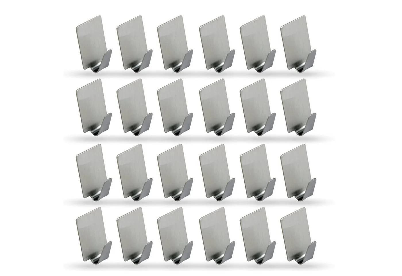 Bestlivings Wandhaken 24er Set Selbstklebend Edelstahl Silber - Bild 2