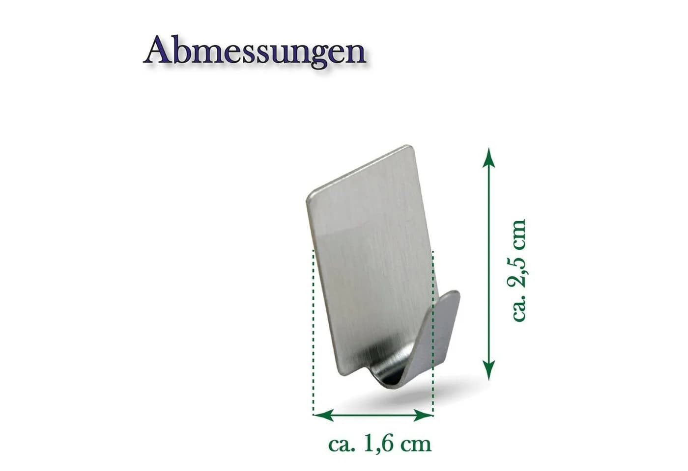 Bestlivings Wandhaken 24er Set Selbstklebend Edelstahl Silber - Bild 4