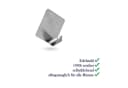 Bestlivings Wandhaken Edelstahl, selbstklebend, 4er, Silber Bild 3