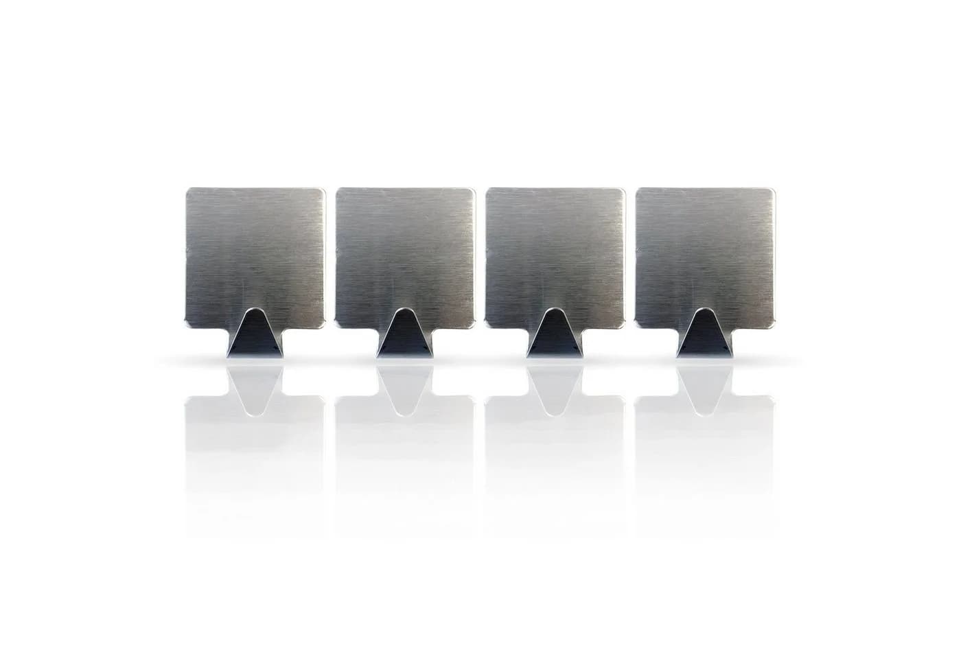 Bestlivings Wandhaken Edelstahl selbstklebend 4er Silber