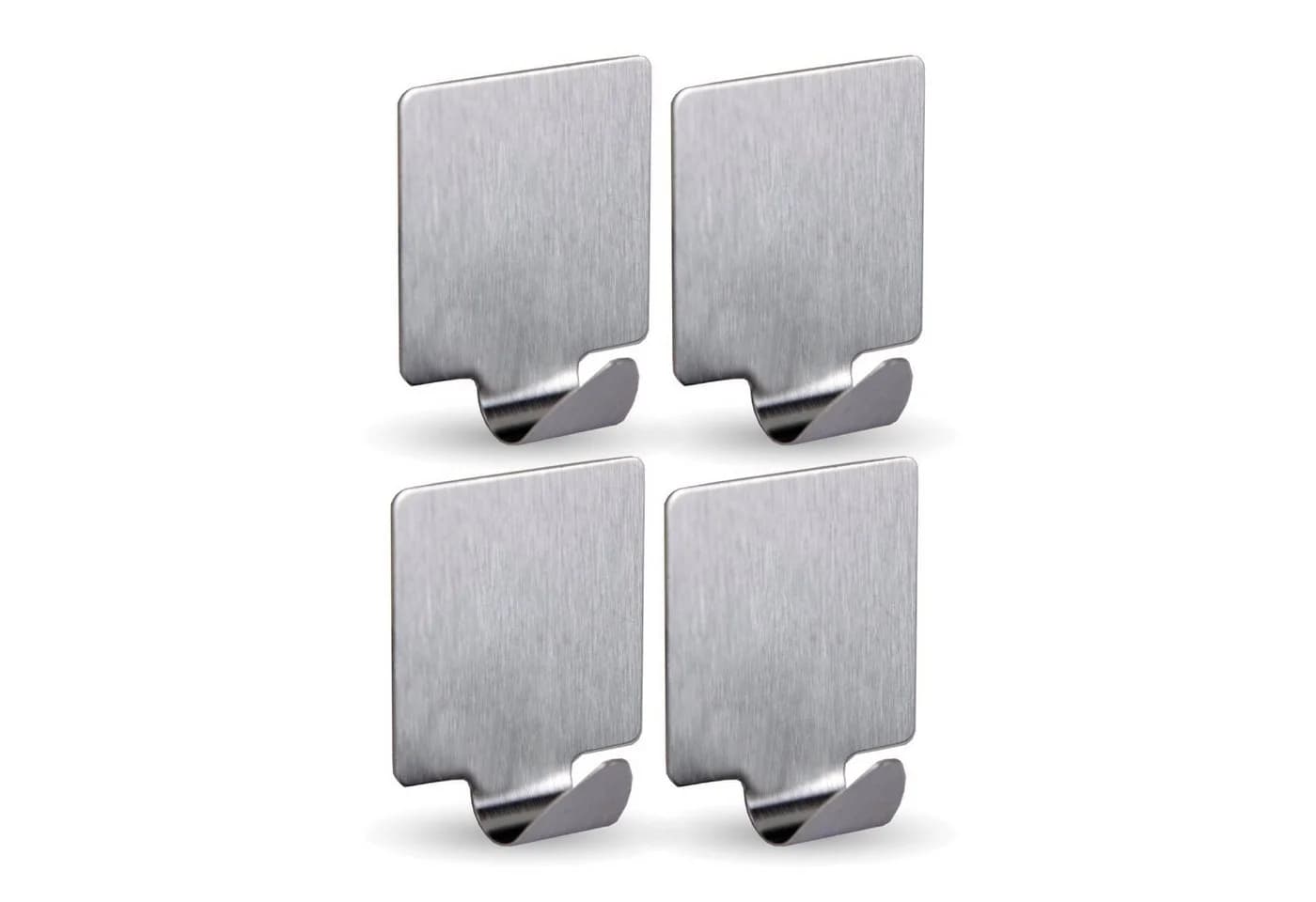Bestlivings Wandhaken Edelstahl selbstklebend 4er Silber - Bild 2