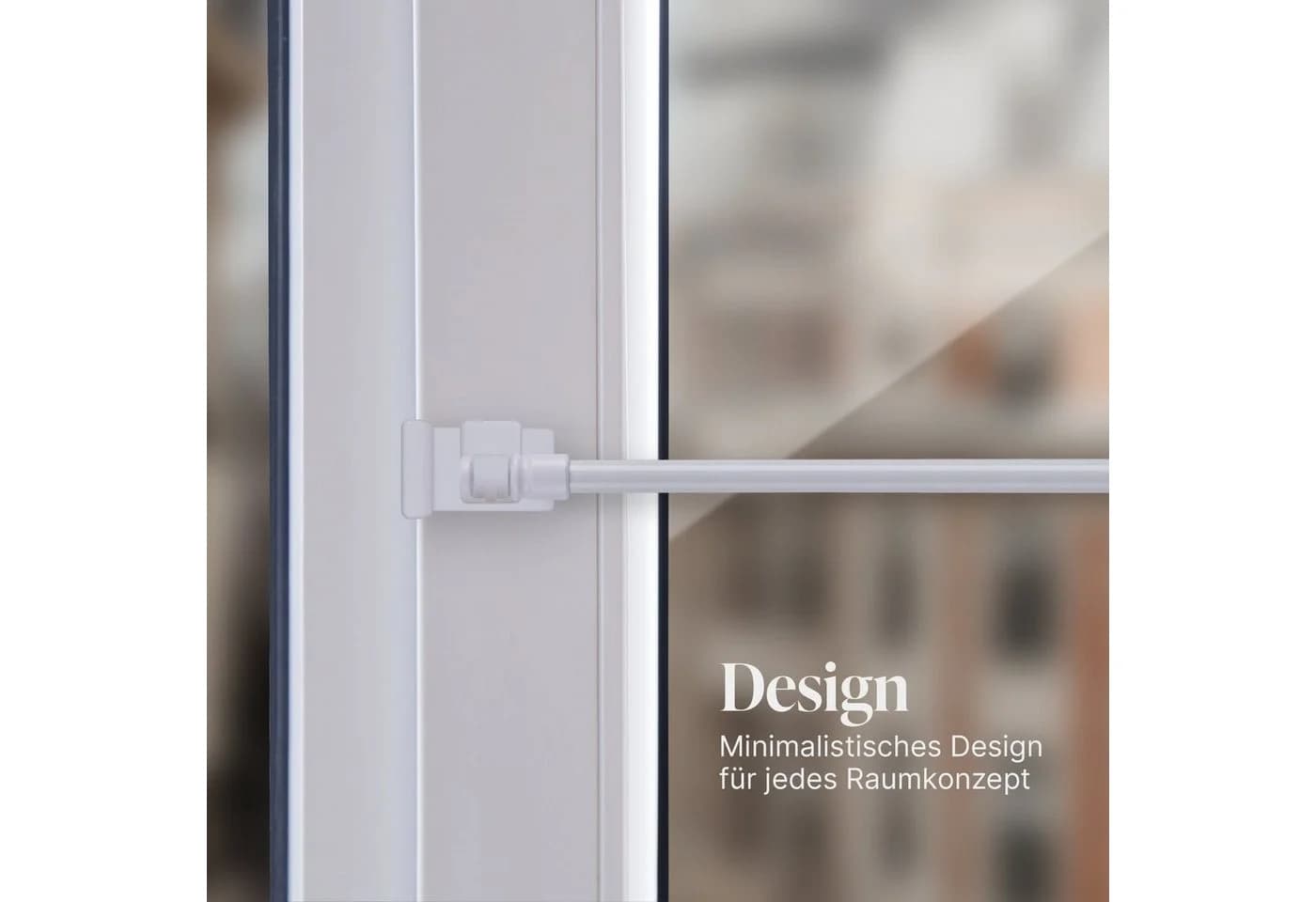 Bestlivings Klemmträger für Caféhausstangen bis Ø 10 mm, 2-tlg, weiß