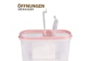 Bestlivings Vorratsdose Müslispender 3-tlg. Transparent Rosa Bild 5