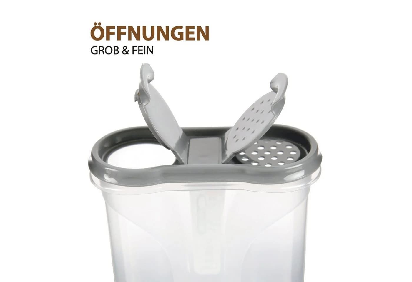Bestlivings Gewürzbehälter 8-tlg. 300ml Kunststoff Transparent - Bild 4