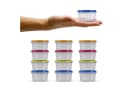 Bestlivings Vorratsdose 50ml mit farbigem Deckel, Kunststoff, 12-tlg. Bild 2