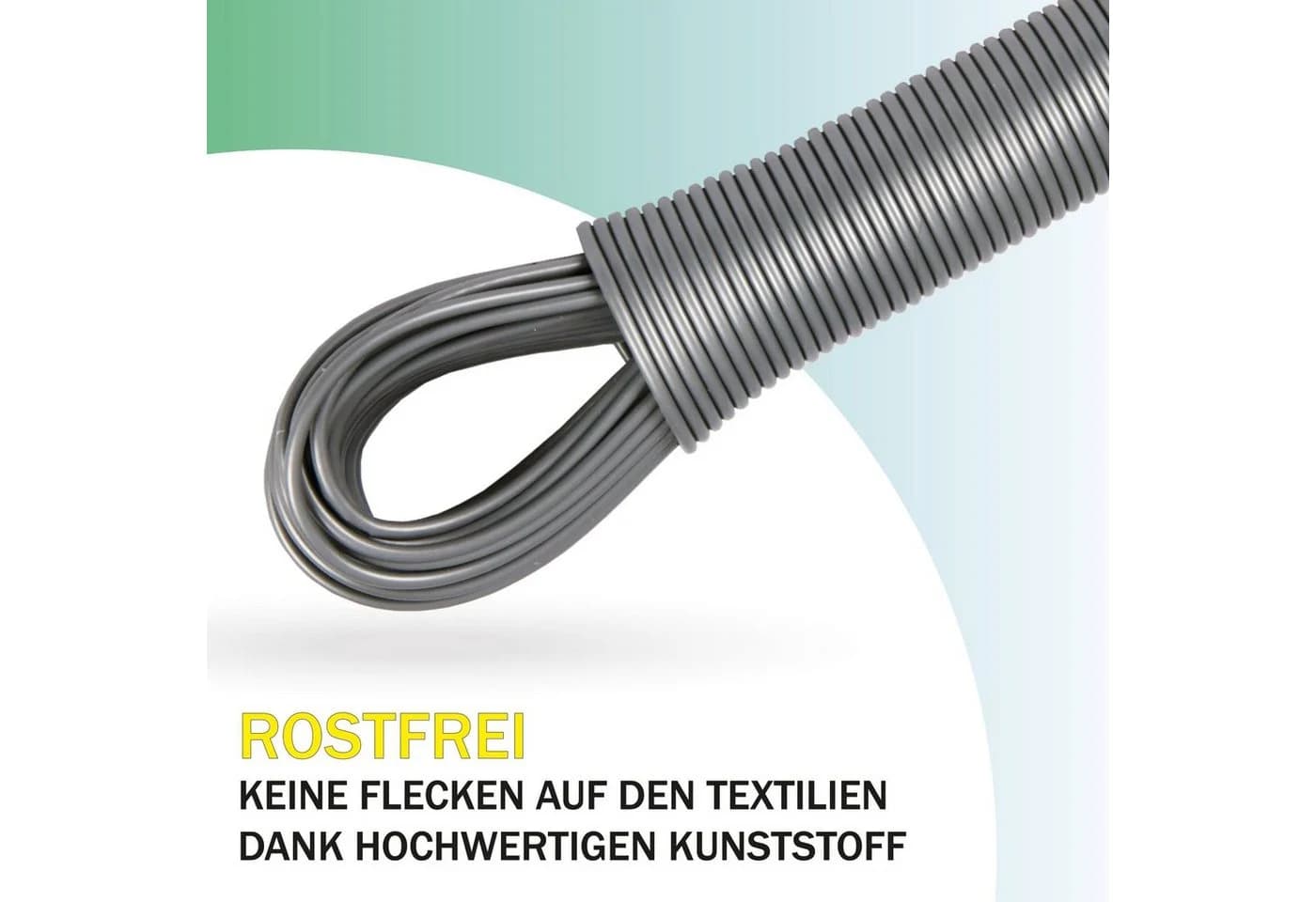 Bestlivings Wäscheleine Anthrazit/Weiß 20m Rostfrei - Bild 3