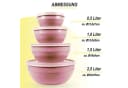 Pro Home Vorratsdose Set 8-tlg. Rosa Kunststoff Mikrowellenfest Bild 1