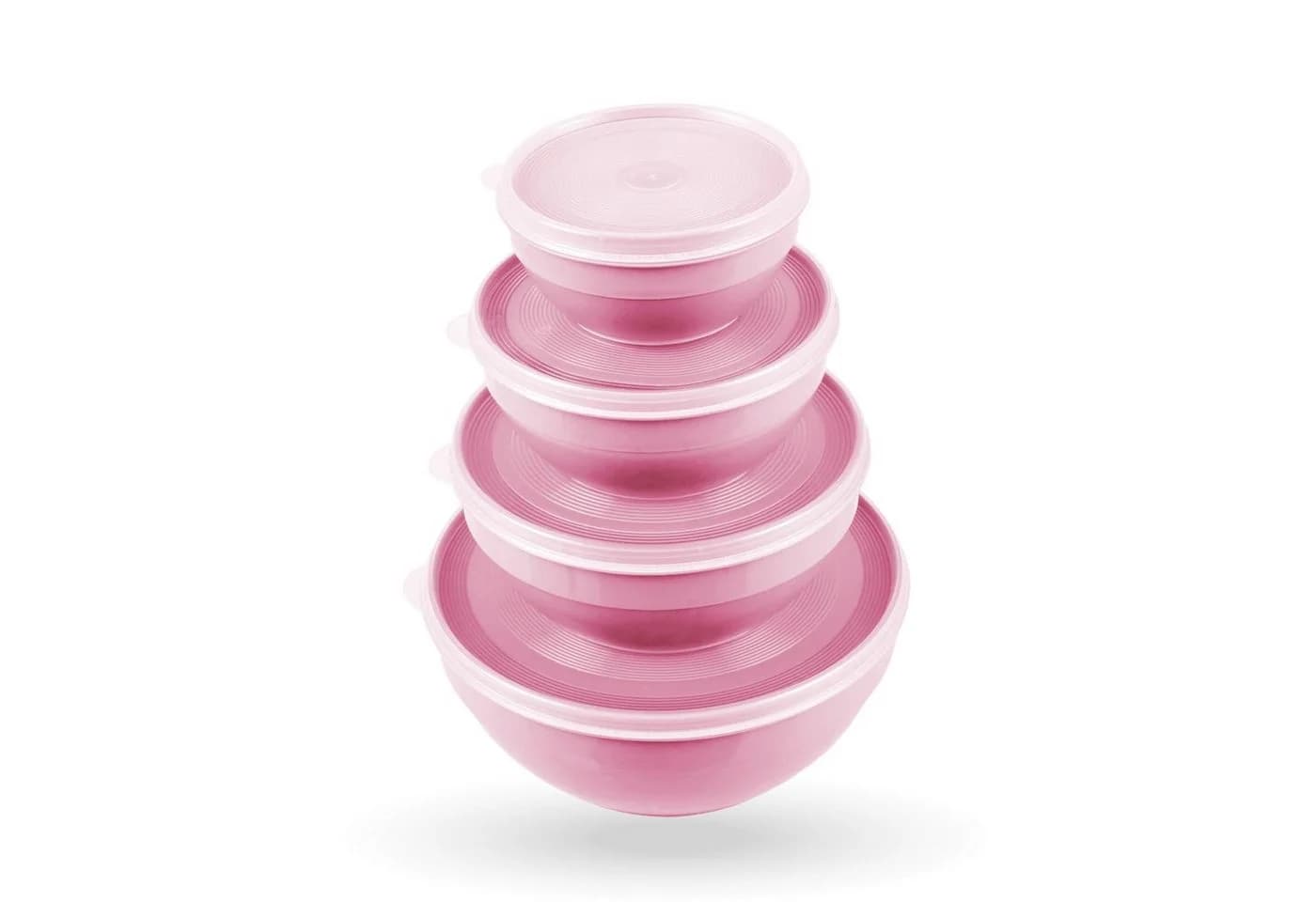 Pro Home Vorratsdose Set 8-tlg. Rosa Kunststoff Mikrowellenfest - Bild 2