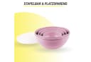 Pro Home Vorratsdose Set 8-tlg. Rosa Kunststoff Mikrowellenfest Bild 4