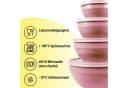 Pro Home Vorratsdose Set 8-tlg. Rosa Kunststoff Mikrowellenfest Bild 5