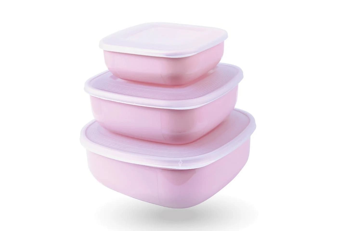 Pro Home Vorratsdose 3-tlg. Rosa Kunststoff Mikrowellengeeignet - Bild 2