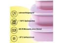 Pro Home Vorratsdose 3-tlg. Rosa Kunststoff Mikrowellengeeignet Bild 5