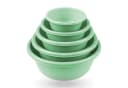 Pro Home Salatschüssel 5er Set Kunststoff Grün Stapelbar Mikrowellengeeignet Bild 2