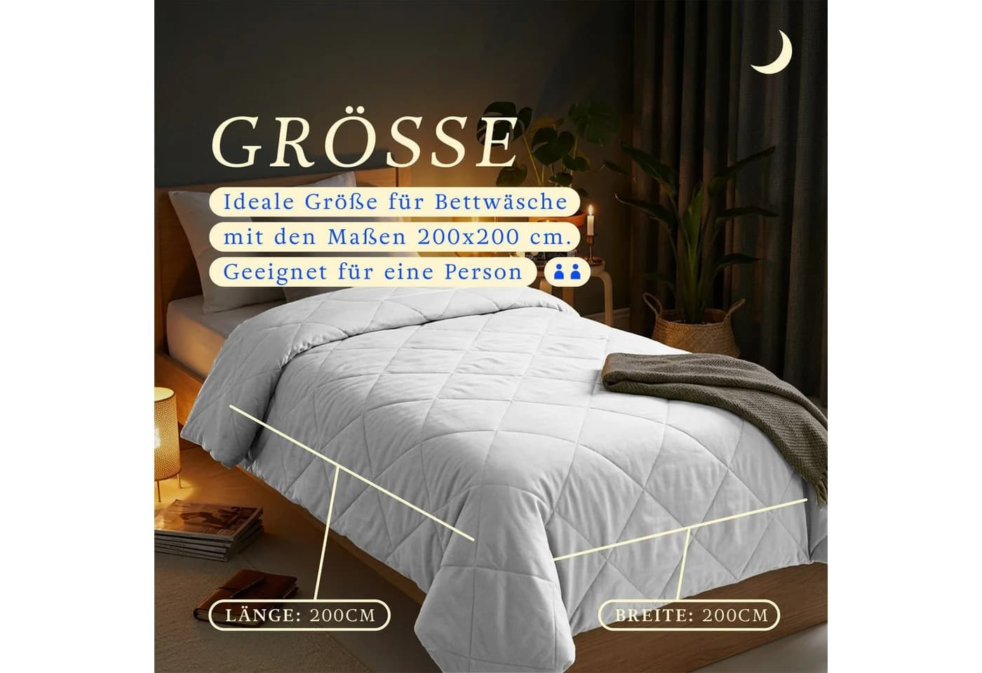Bestlivings Microfaserbettdecke Sommer Weiß Leicht & Waschbar
