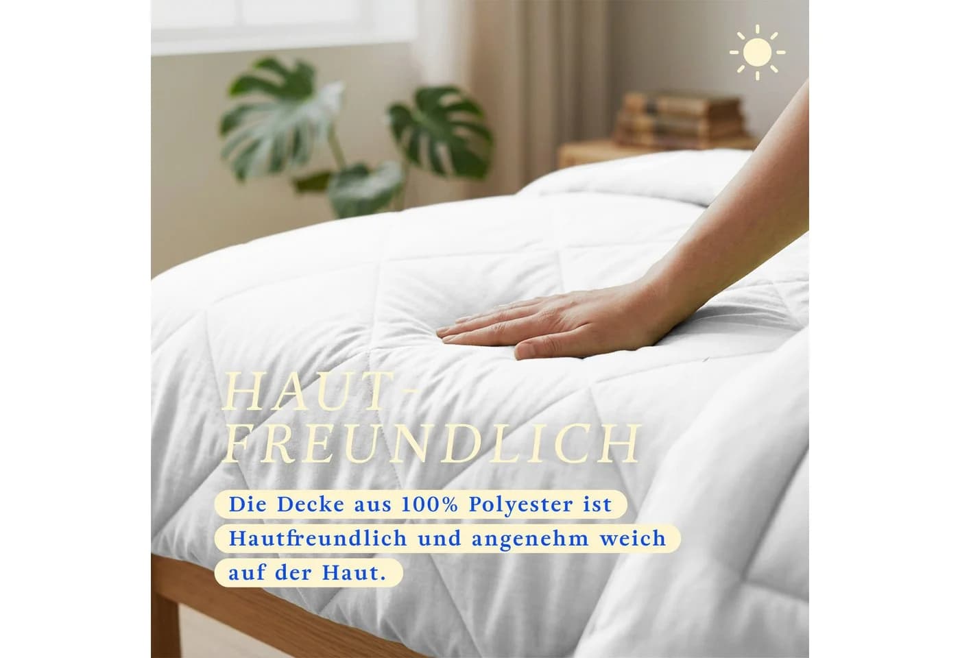 Bestlivings Microfaserbettdecke Sommer Weiß Leicht & Waschbar - Bild 4