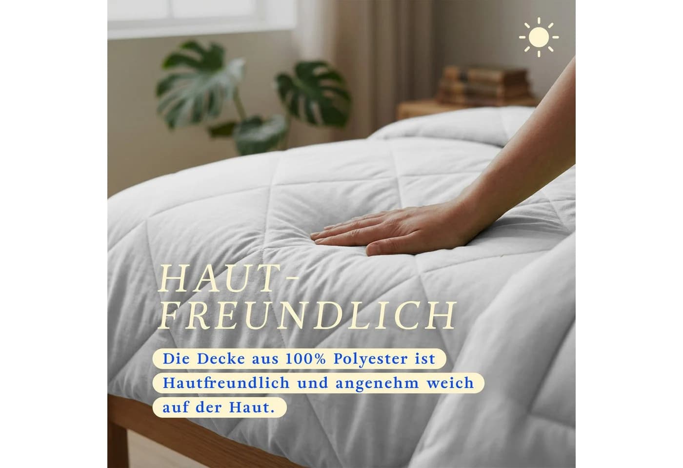 Bestlivings Sommerbettdecke Grau Microfaser Leicht & Waschbar - Bild 4