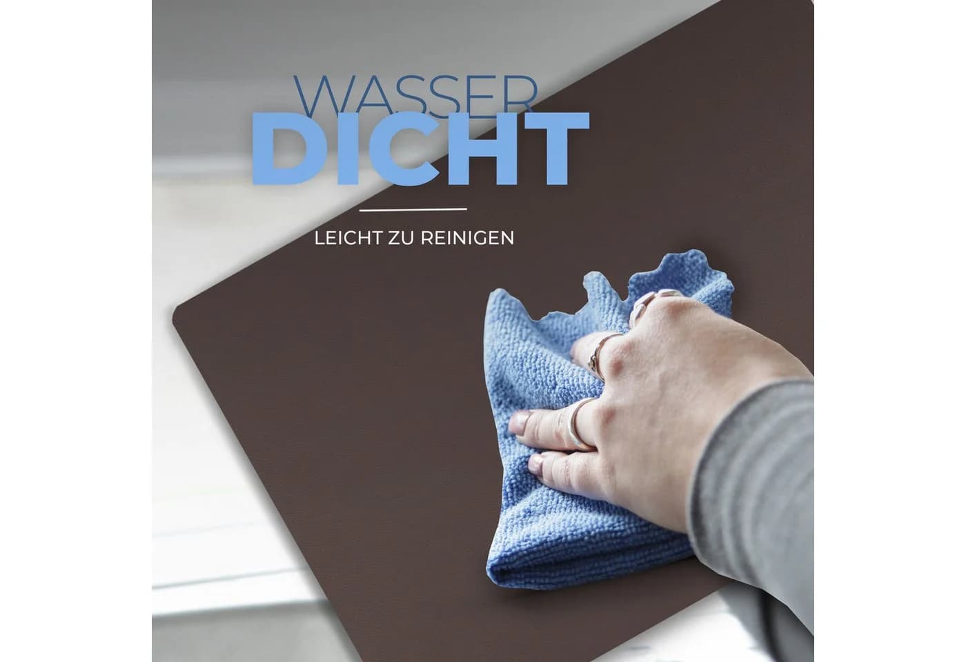 Bestlivings Platzset Kunstleder Uni/Struktur, 6-Stück, Tischset, abwischbares Lederimitat Platzdeckchen 46x33cm Doppelseitig - Bild 5