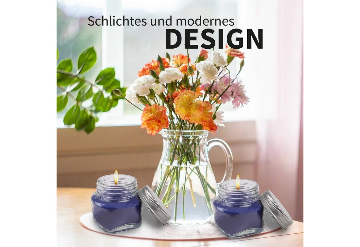 HS Candle Duftkerze mit Deckel 12-tlg. Donut Blaubeer - Bild 5