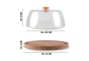 Bestlivings Kuchenplatte mit Haube Buchenholz BPA-frei Bild 3