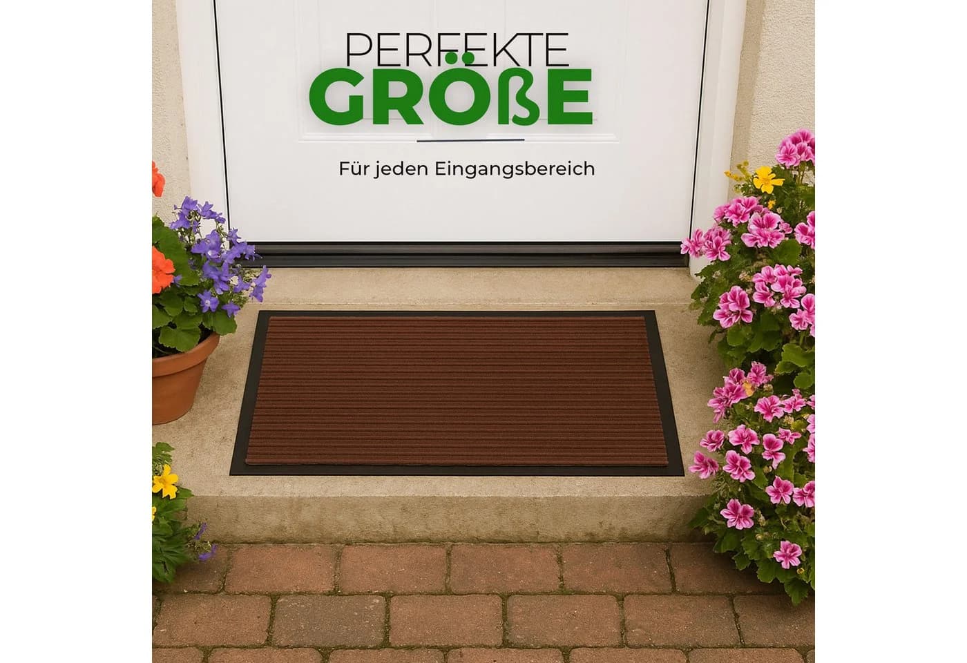 Bestlivings Fußmatte Basic Matte Rechteckig 5 mm Extra Flach Rutschfest - Bild 3