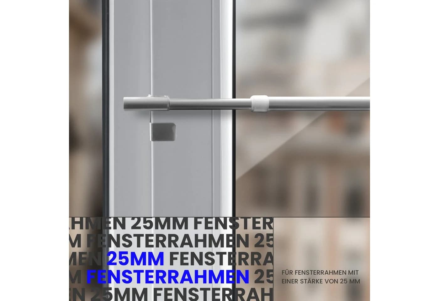 Bestlivings Klemmstange EASY Silber ausdrehbar Metall - Bild 3